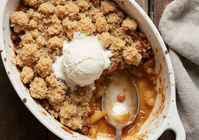 crumble de manzana
