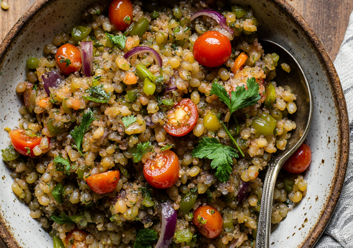 ensalada de lentejas a la vinagreta