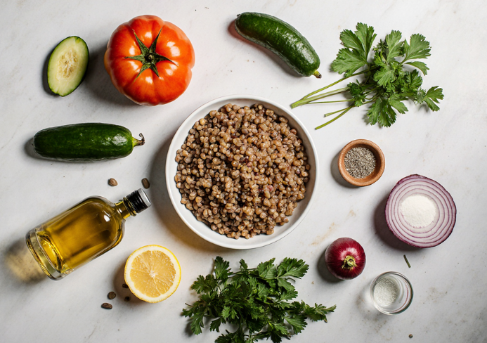 ensalada de lentejas de verano