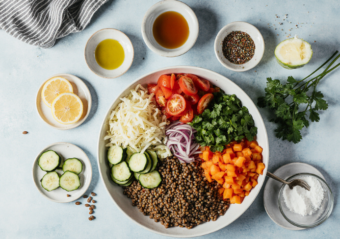 ensalada de lentejas