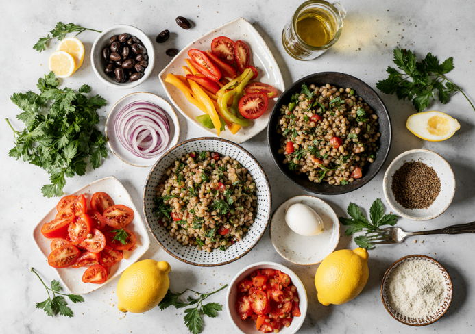 ensalada de lentejas al estilo marroquí