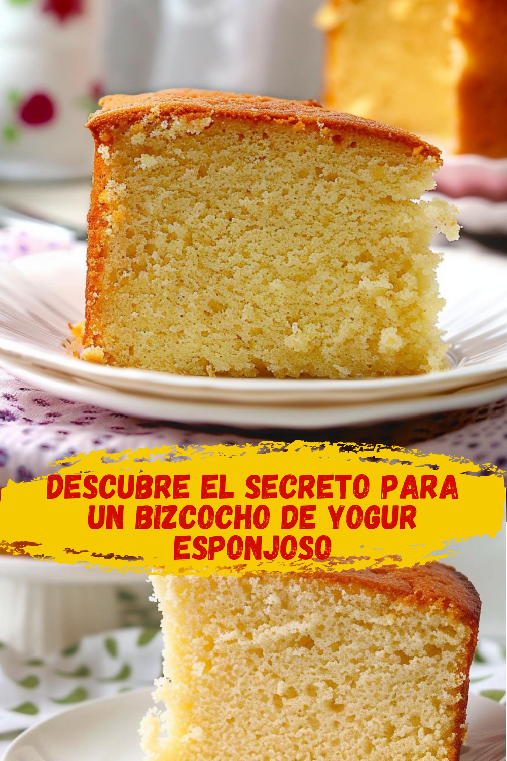 Cómo lograr un BIZCOCHO de YOGUR muy ESPONJOSO y ligero