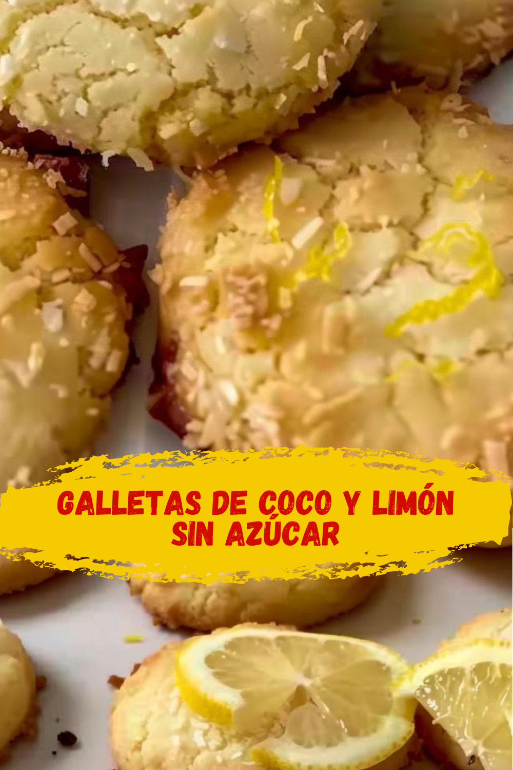 Cocción Perfecta de Galletas de Coco y Limón Deliciosas Galletas de Coco y Limón Apta para Diabéticos