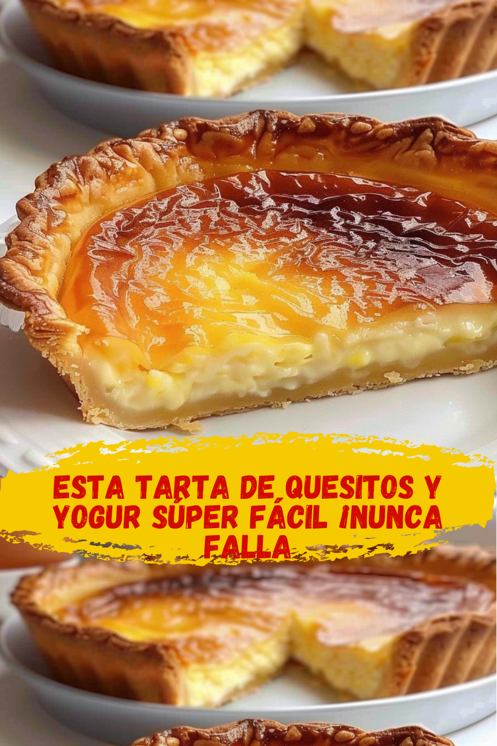 Postre ligero de quesitos y yogur Tarta muy fácil de preparar con quesitos y yogur