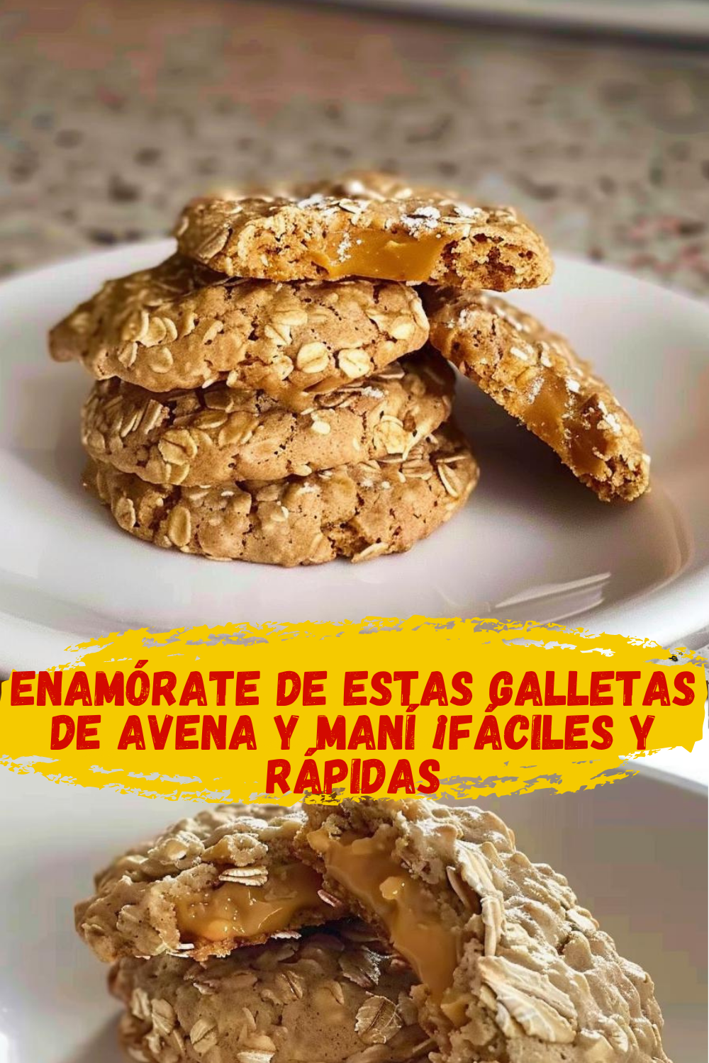 Galletas Veganas de Avena Galletas veganas de avena y mantequilla de maní