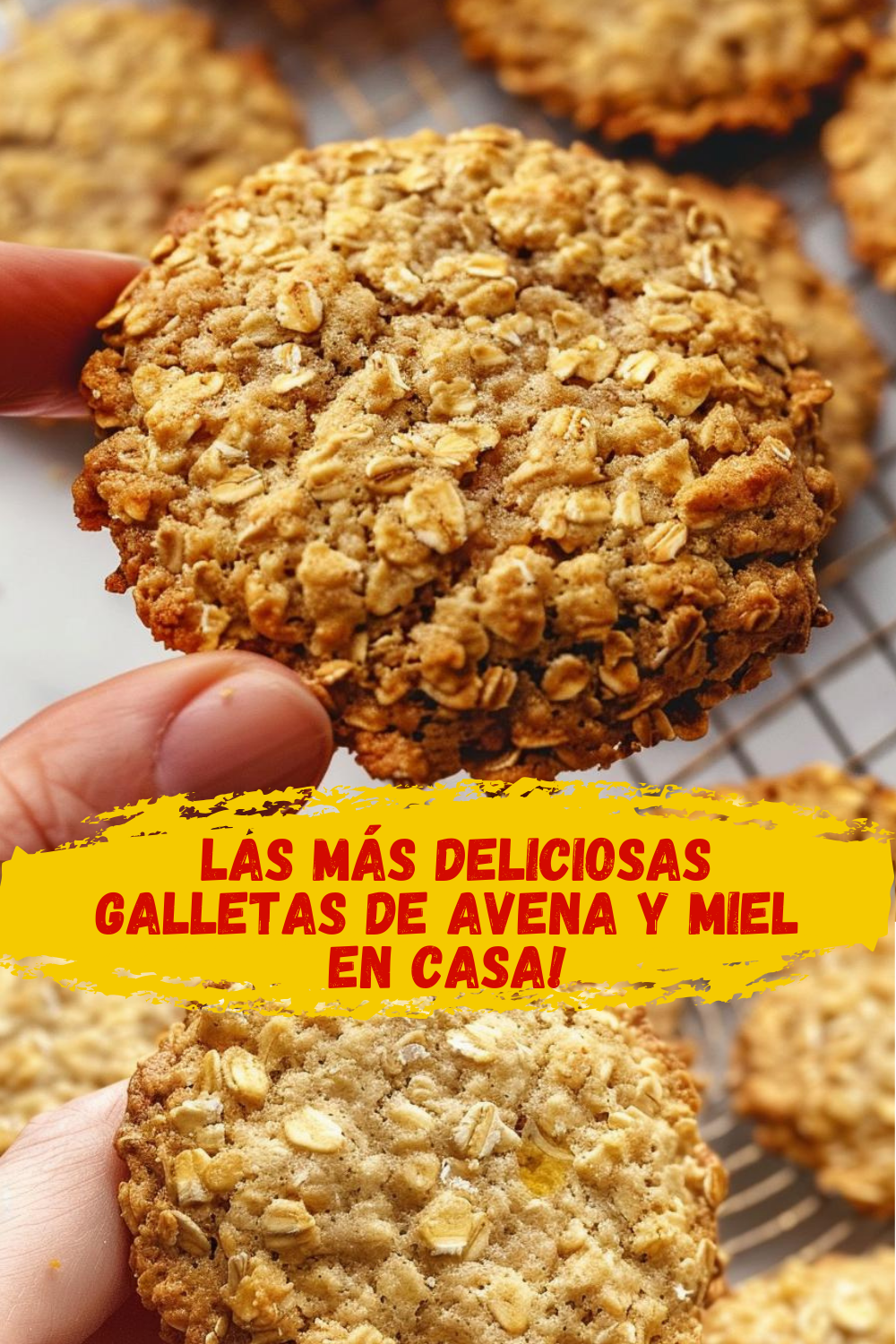 Galletas crujientes de avena y miel listas en 30 minutos