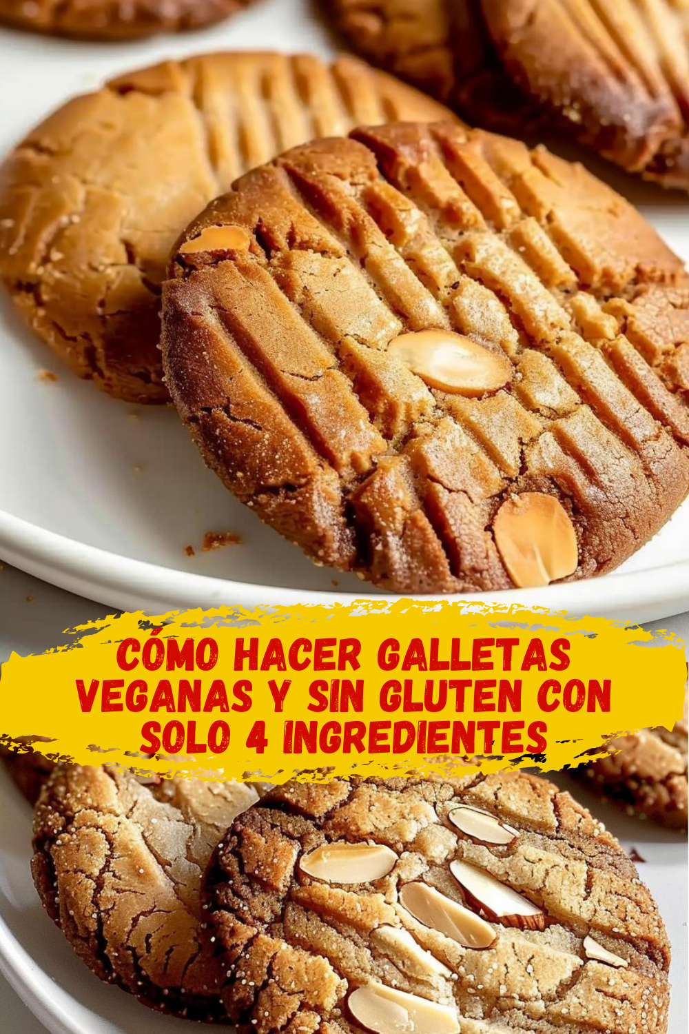 Ingredientes Saludables de Galletas Veganas Ingredientes naturales para Galletas de Harina de Almendras Veganas y Gluten-Free