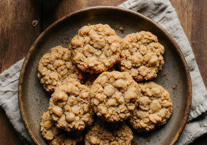 Galletas de avena y pasta de maní
