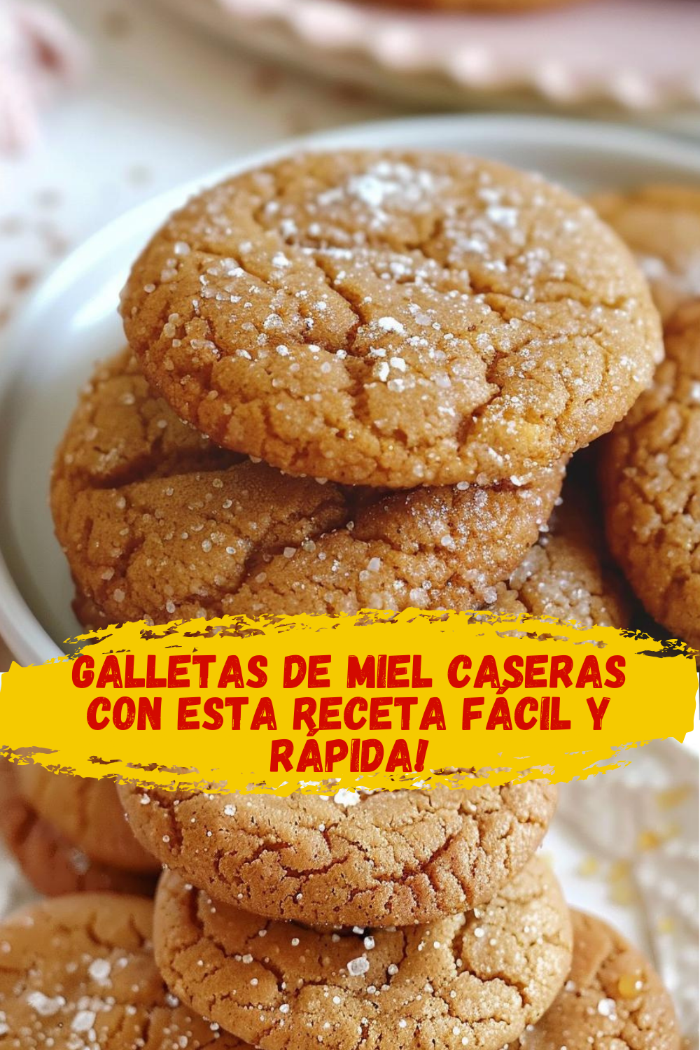 Galletas de miel con canela y chocolate horneadas