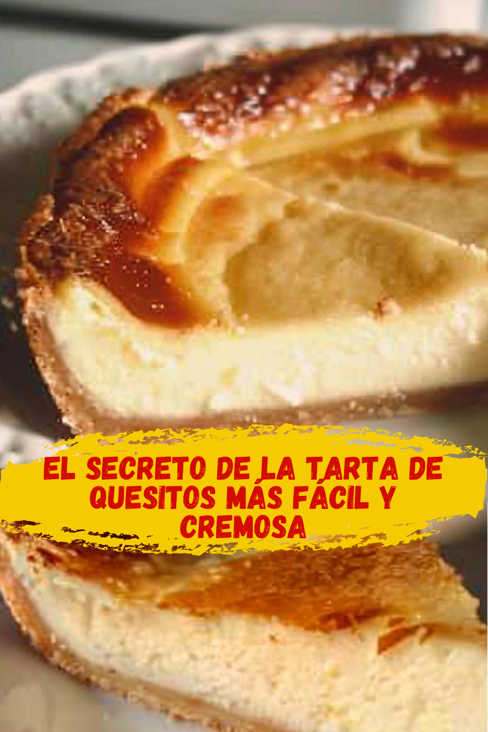 Pastel de quesitos con base de caramelo Receta de pastel de quesitos con base caramelizada