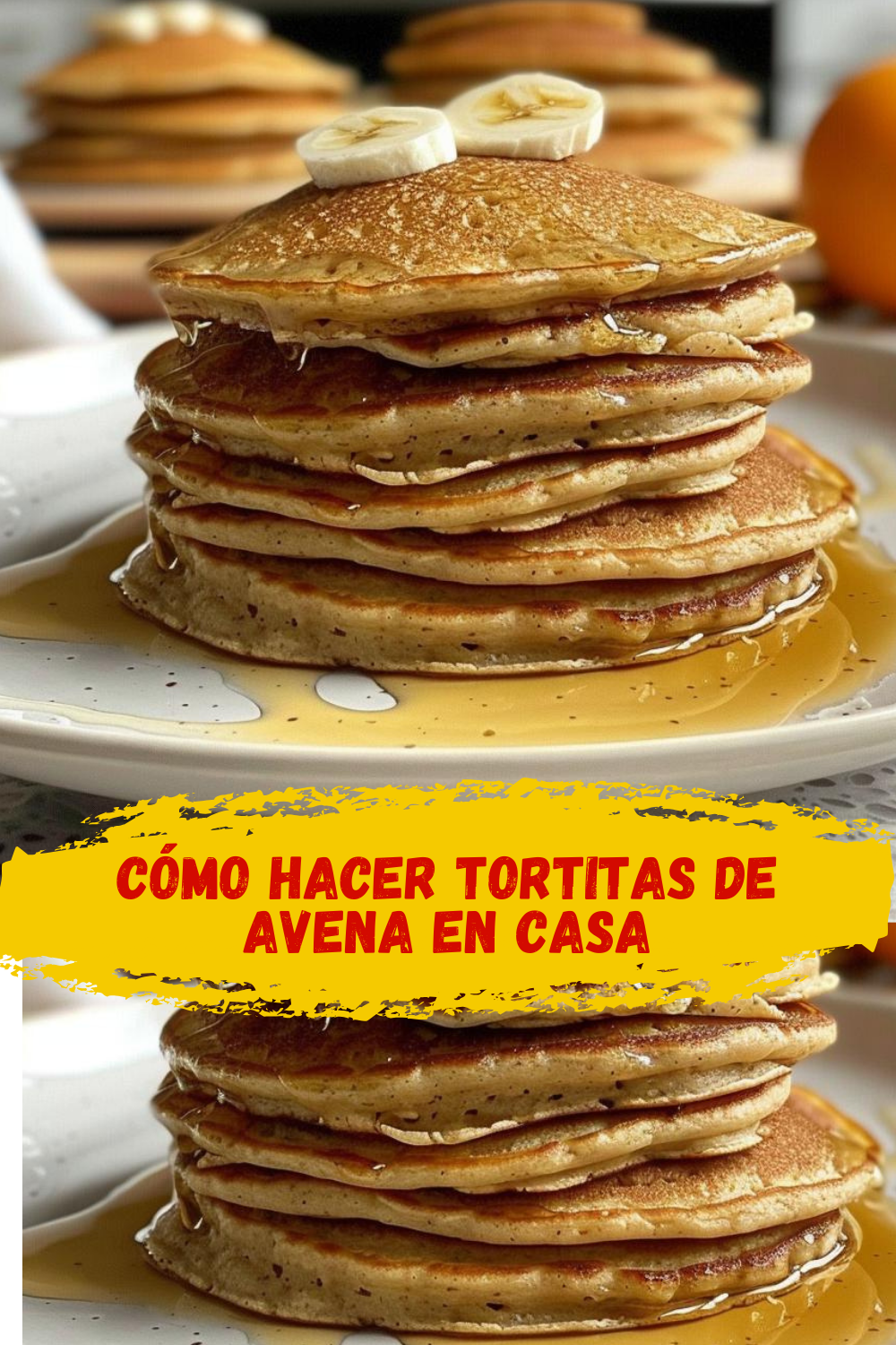Tortitas de avena sin gluten para desayunar