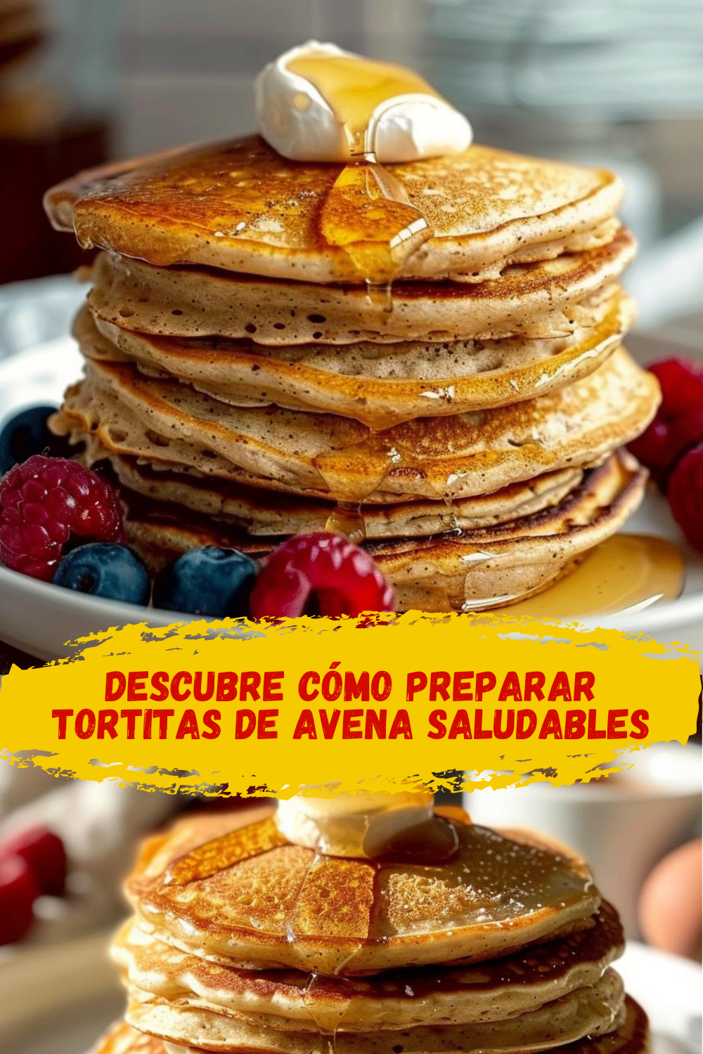 Tortitas de avena esponjosas: receta paso a paso