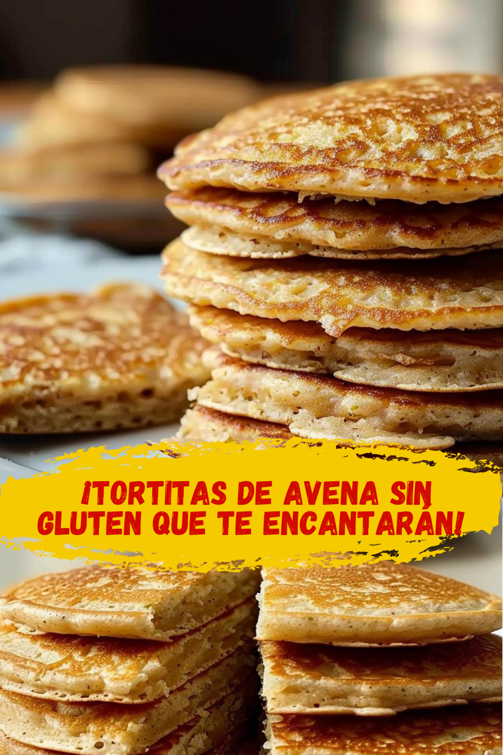 Tortitas de Avena Sin Gluten con Plátano receta saludable y fácil