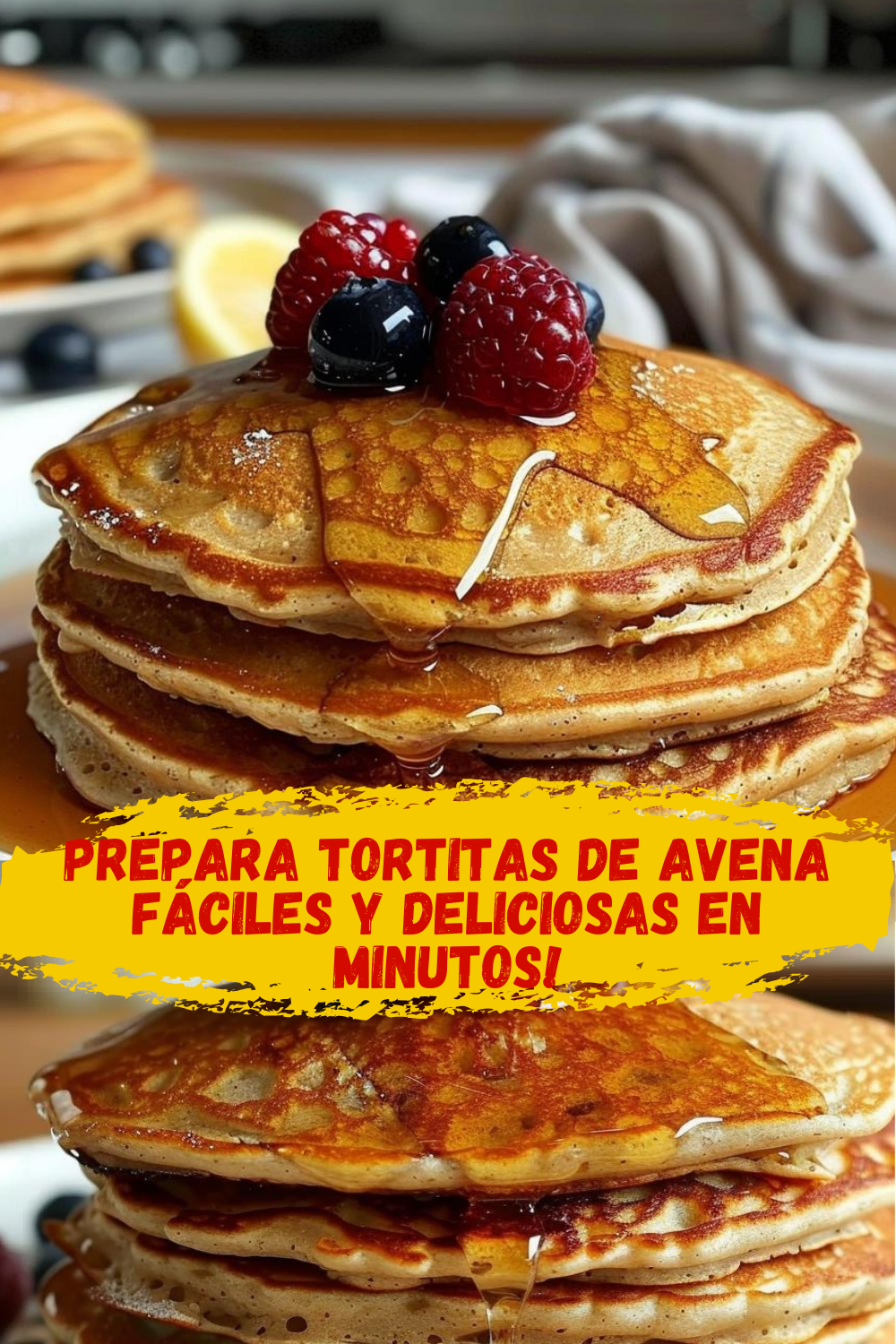 Receta de Tortitas de Avena Sin Gluten y Deliciosas