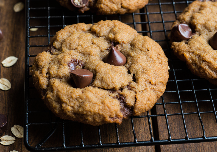 galletas de avena y chocolate