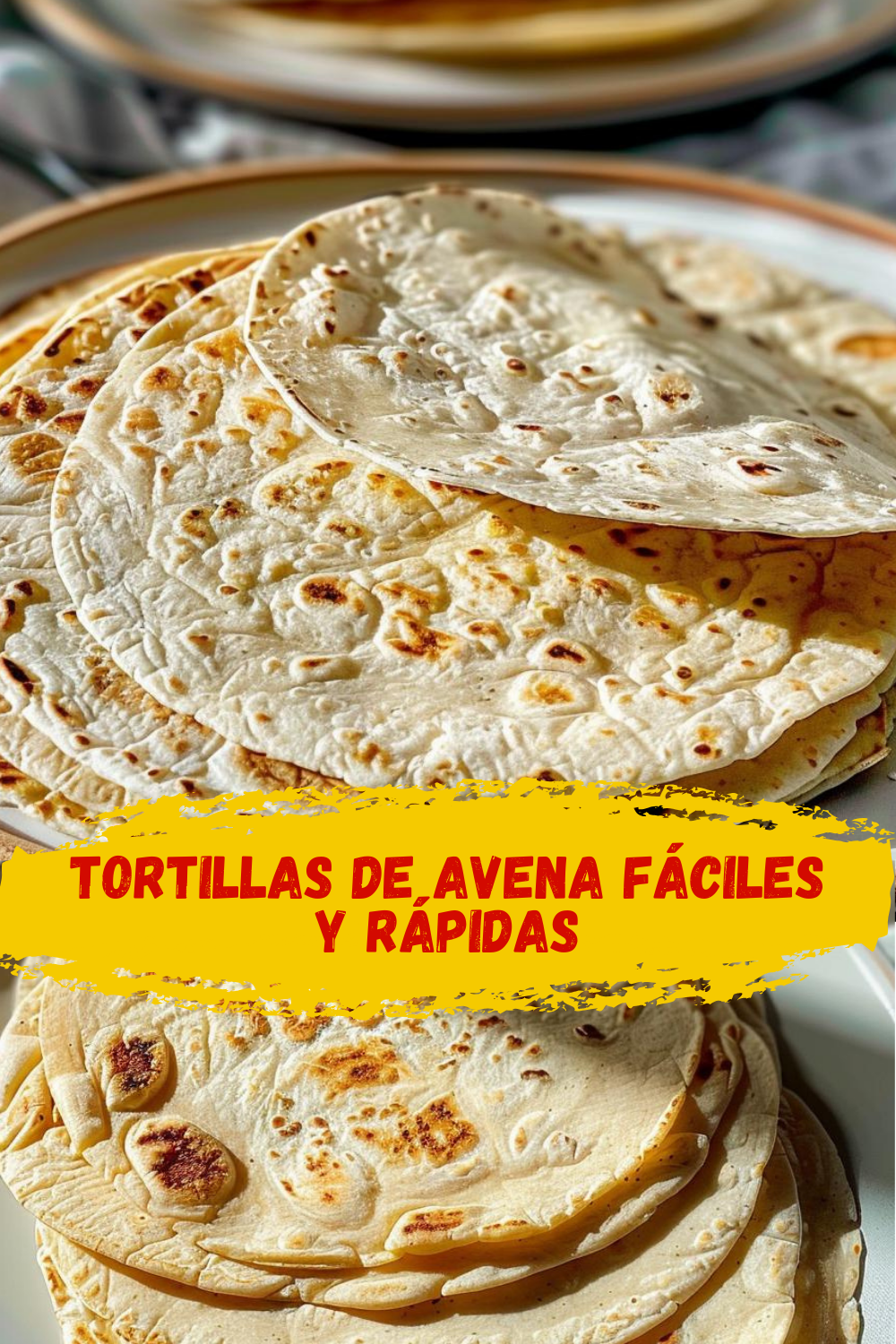 Tortillas de avena saludables para una dieta equilibrada