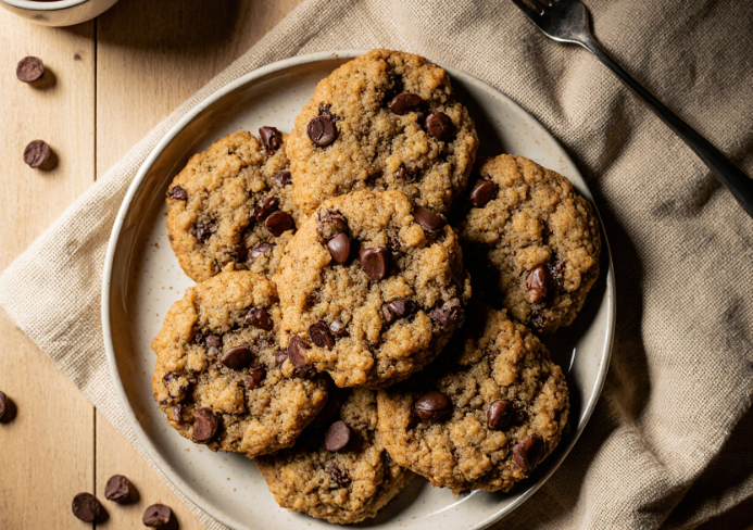 galletas de avena y chocolate