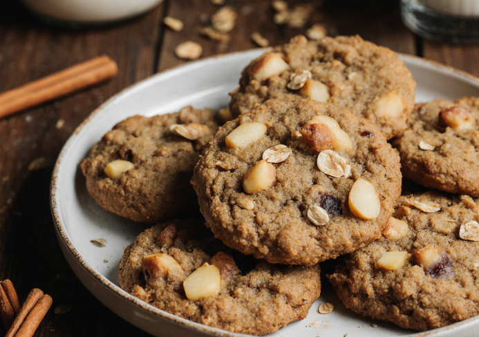 galletas de avena y manzana