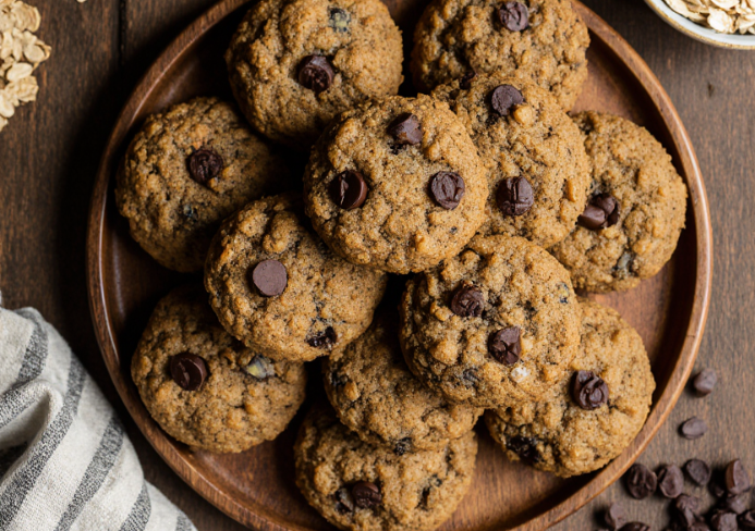 Galletas de avena y plátano veganas