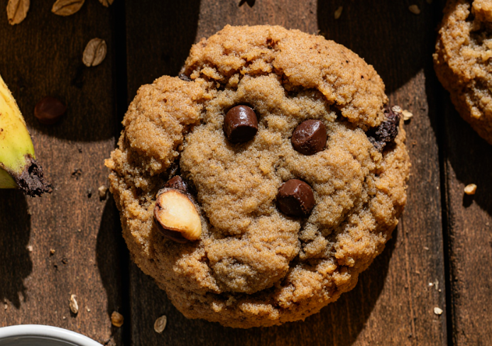 Galletas de avena y plátano veganas