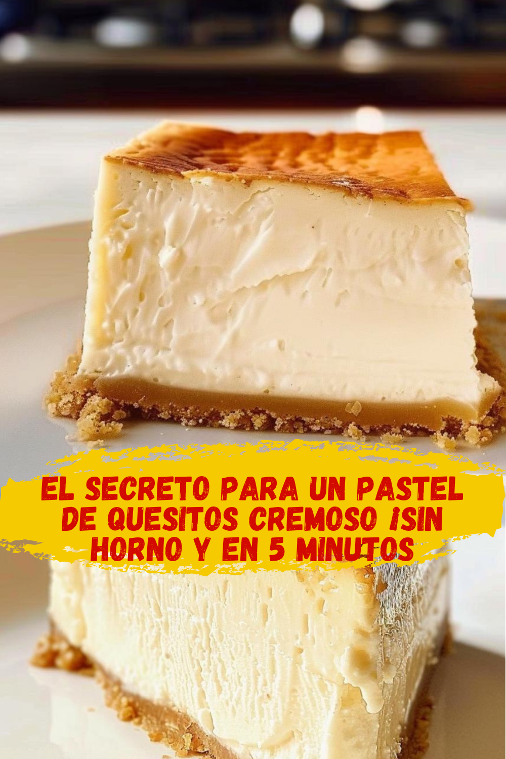 Cheesecake de Quesitos Sin Hornear Cheesecake de quesitos sin hornear con crema de leche