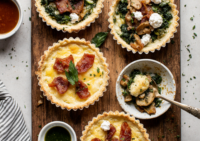 Cómo hacer Mini Quiches variadas