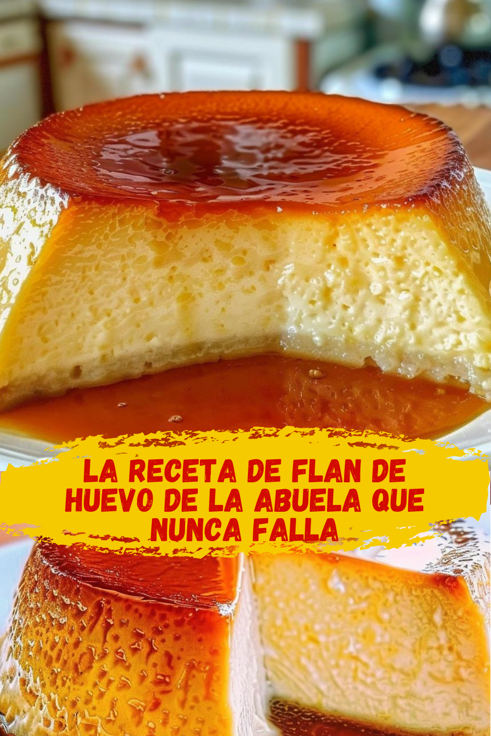 Receta de flan de huevo paso a paso con ingredientes caseros
