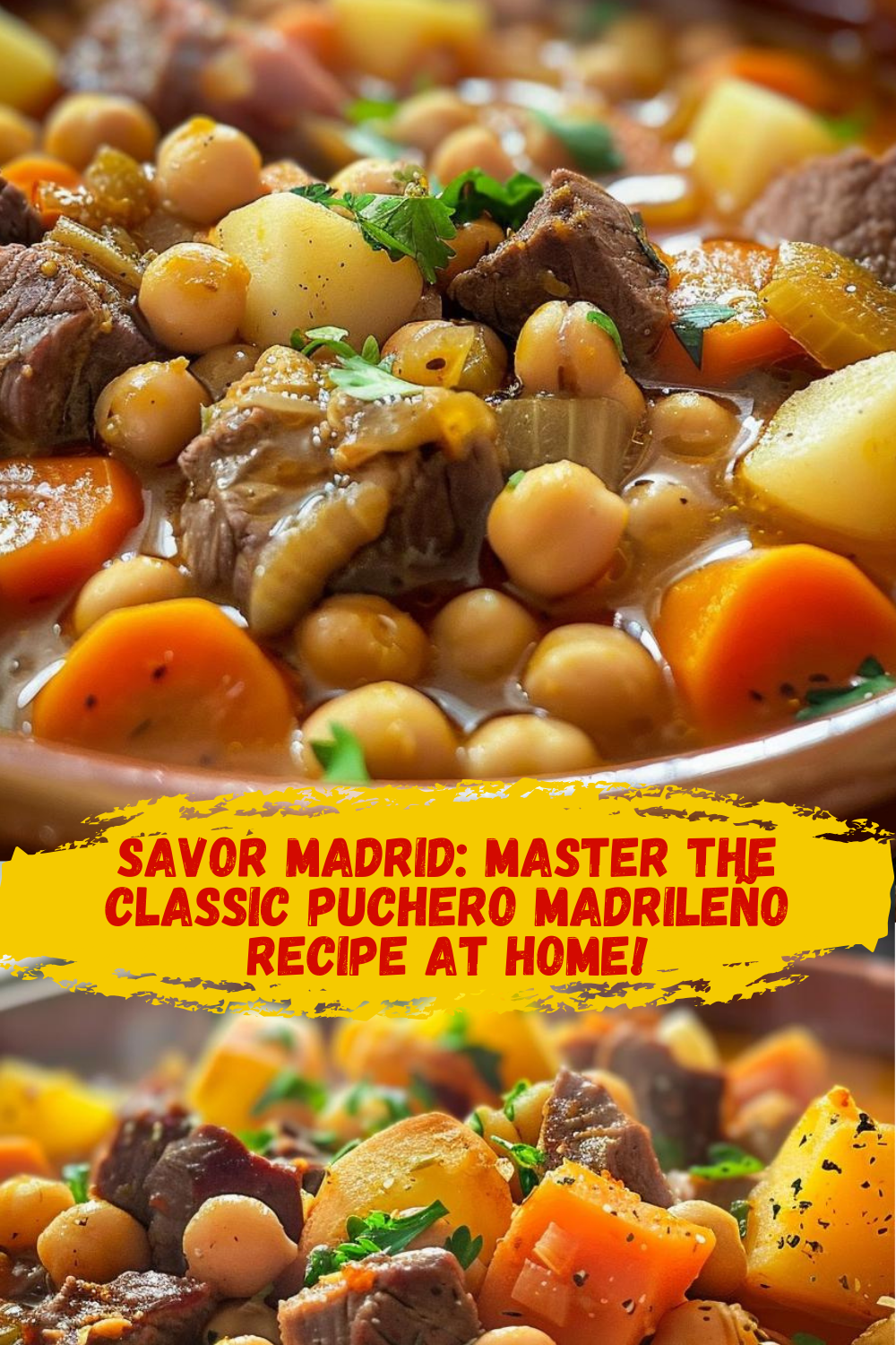 Cocción del Puchero Madrileño Cocción a fuego lento del Puchero Madrileño en Madrid