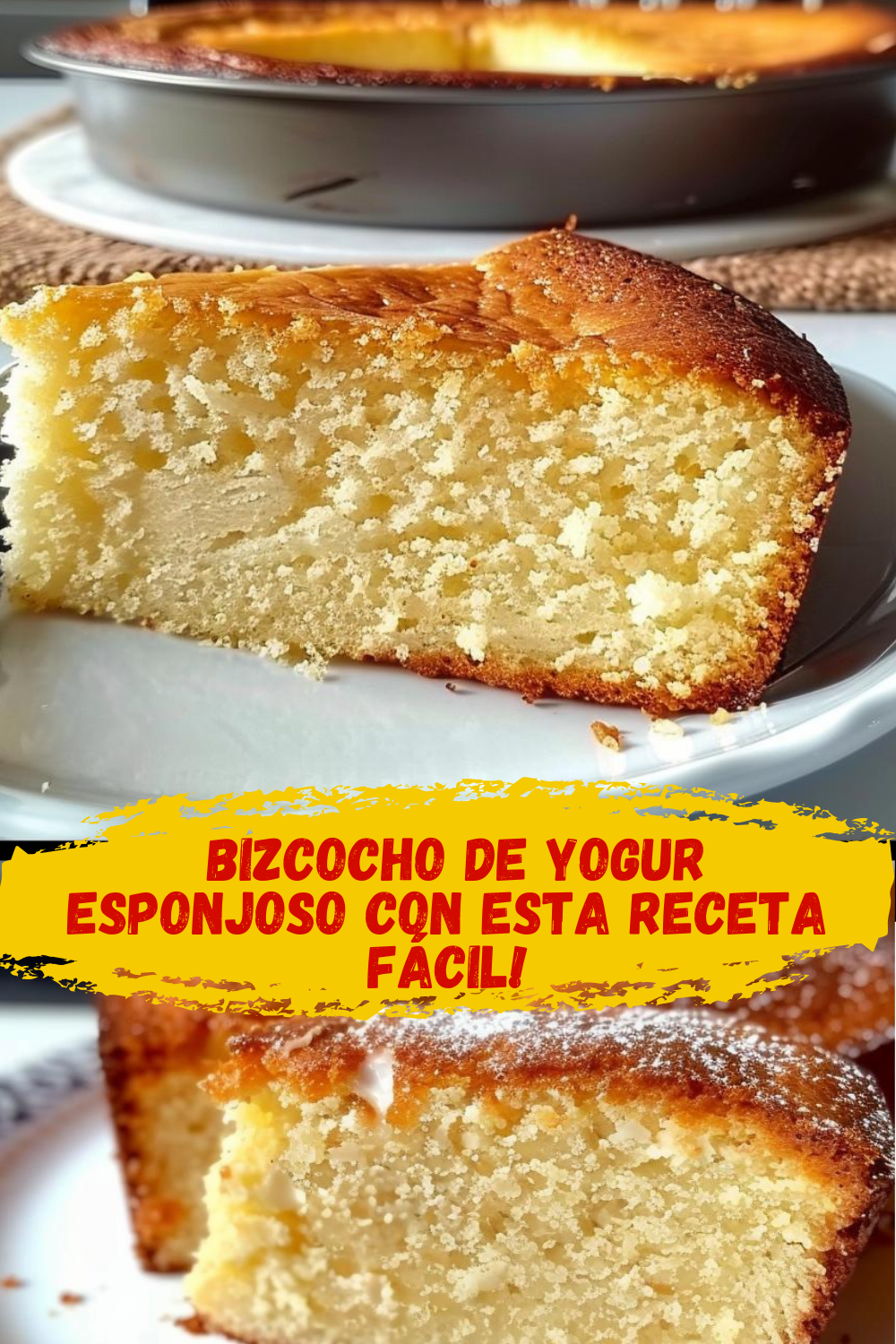 Como hacer Bizcocho de YOGUR esponjoso para principiantes