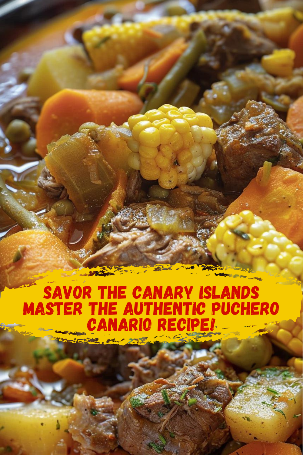 Ingredientes frescos para puchero canario: carne y verduras