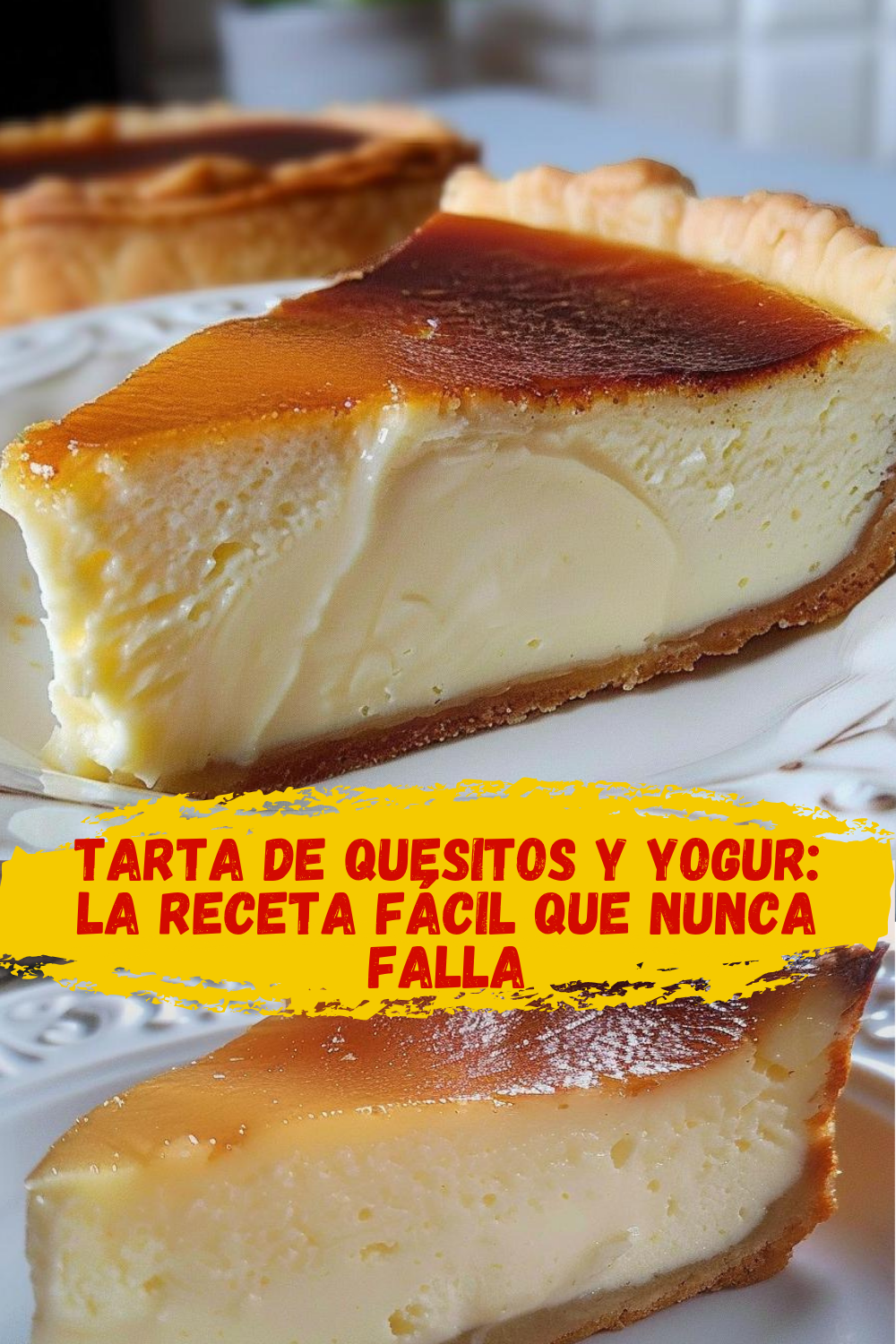 Postre de Tarta De Quesitos Y Yogur estilo Rebe