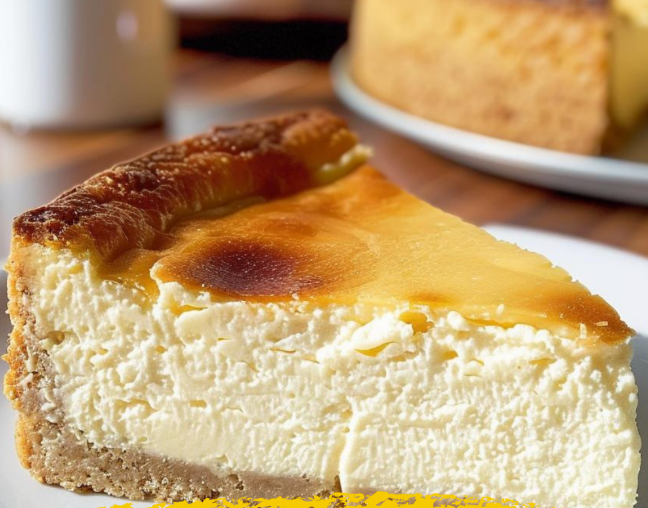 Tarta fácil de queso con quesitos