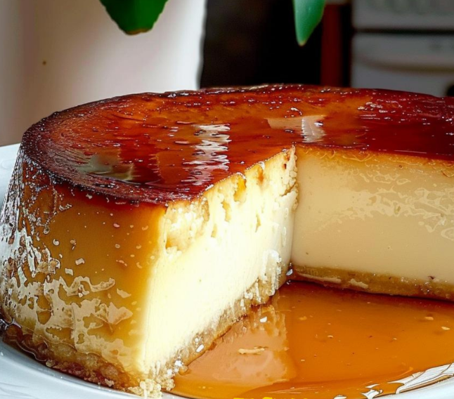 Flan de huevo y coco