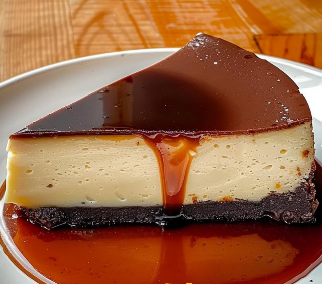 Delicioso Flan Casero de Chocolate Flan de huevo con chocolate