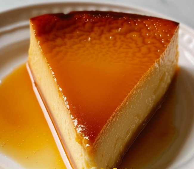 Flan de huevo al baño maría