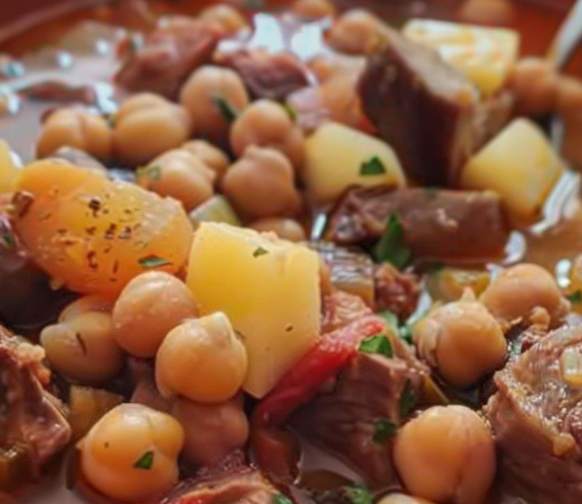 Puchero Espanhol tradicional e delicioso