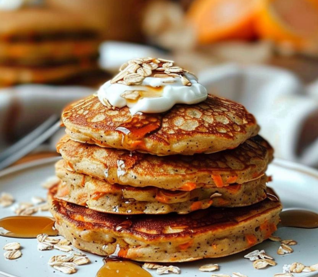 Deliciosas Tortitas Saludables de Zanahoria y Avena