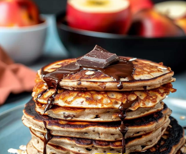Tortitas de Avena para Adelgazar: Chocolate y Manzana
