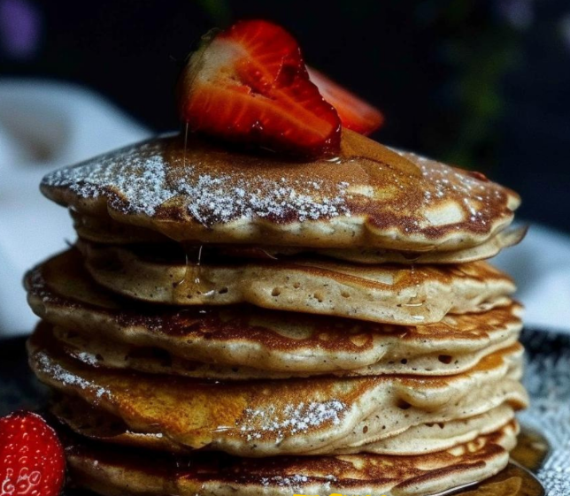 Tortitas de avena sencillas y esponjosas como una nube de algodón
