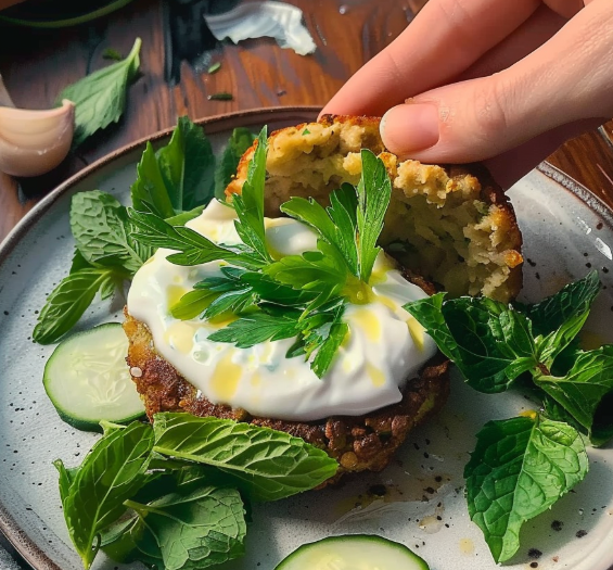 Tortitas de Garbanzo y Verduras