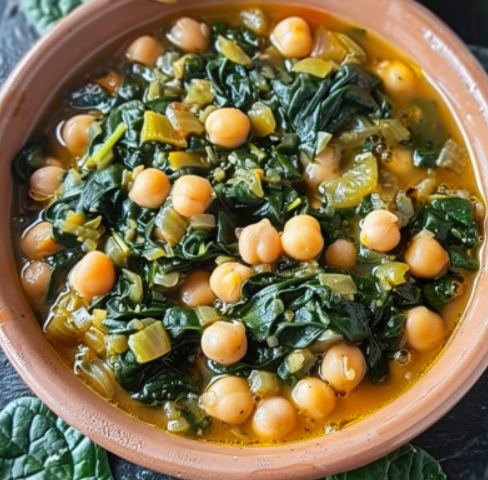 Potaje de Garbanzos con espinacas