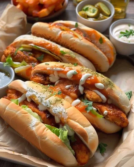 Bollos de Pollo Dinámico con Queso recién horneados y listos para disfrutar.