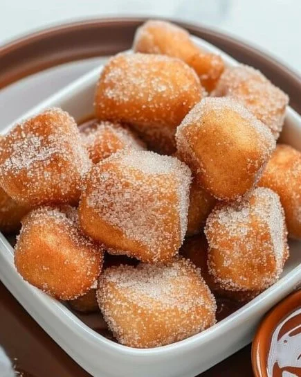 Churro Bites saludables cocinados en freidora de aire