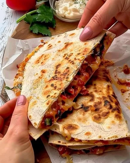 Deliciosas Quesadillas Italianas con ingredientes frescos y auténticos
