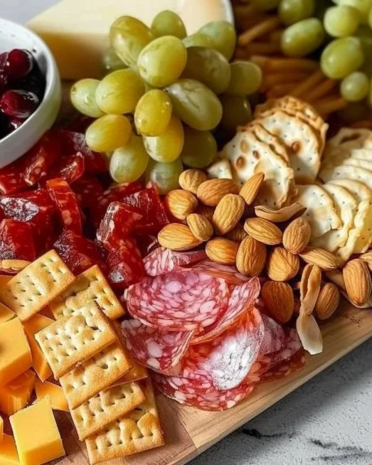 Tabla de quesos y carnes frías gourmet