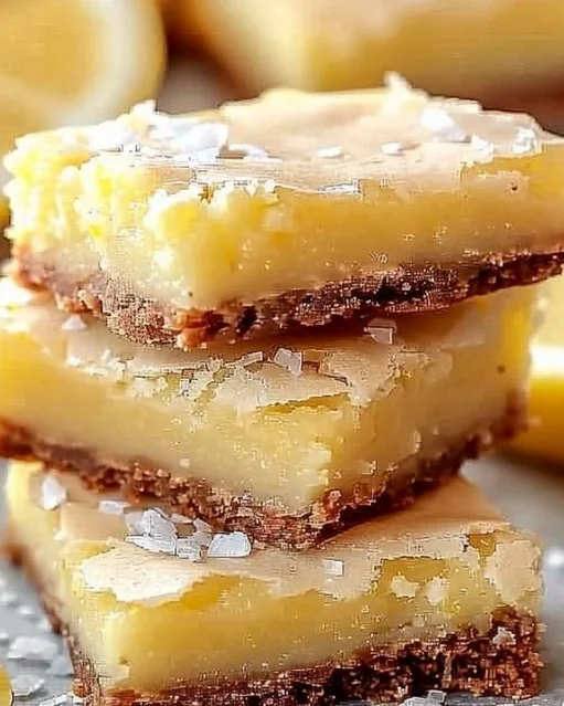 Deliciosos brownies de limón recién horneados con un toque cítrico