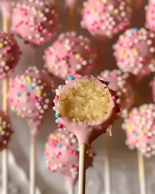 Coloridos Cake Pops de Cumpleaños decorados para fiestas y celebraciones especiales.