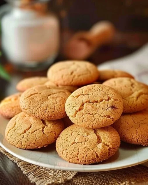 Galletas de la abuela recién horneadas con chispas de chocolate