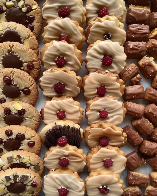 Deliciosas galletas variadas en una bandeja para disfrutar en cualquier ocasión