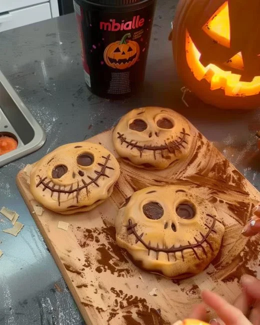 Postres de Halloween con Nutella decorados para la celebración.
